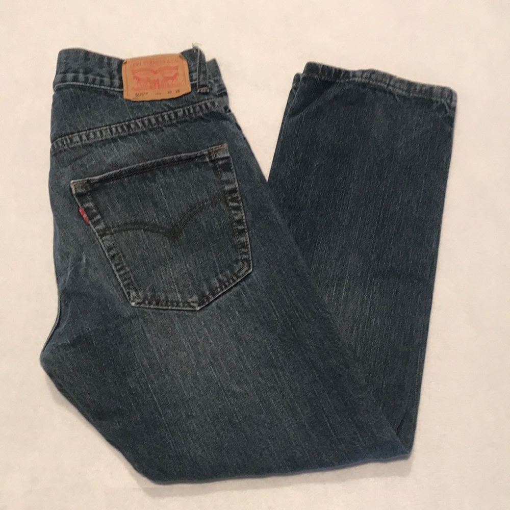 Levi’s 505 blue jeans, 10 husky